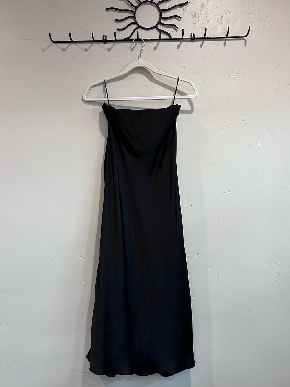 Z Supply Black Satin Skirt